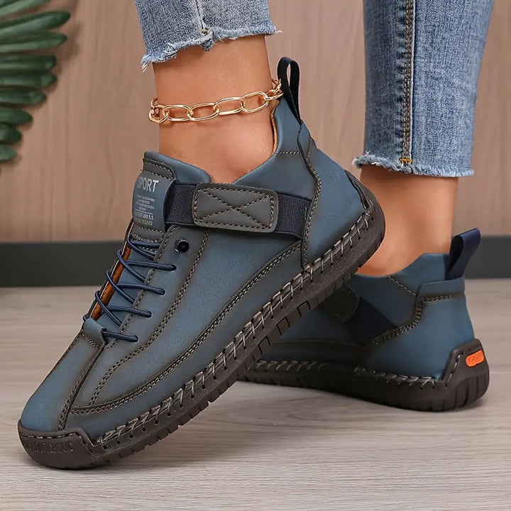 Elastic Slip-On Orthopedic Sneakers - Dark Blue