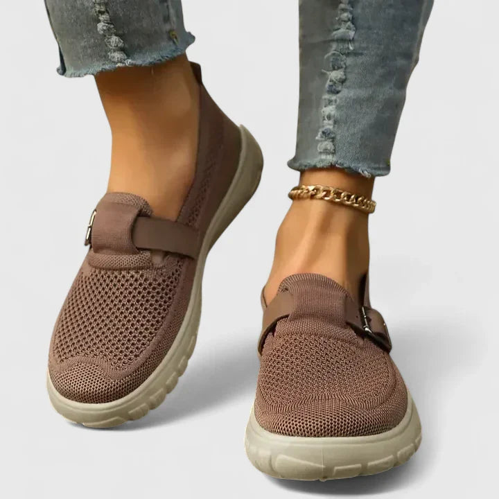 Sleek Urban Comfort Loafers - Brown