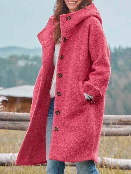 Women's plush fleece jacket pink