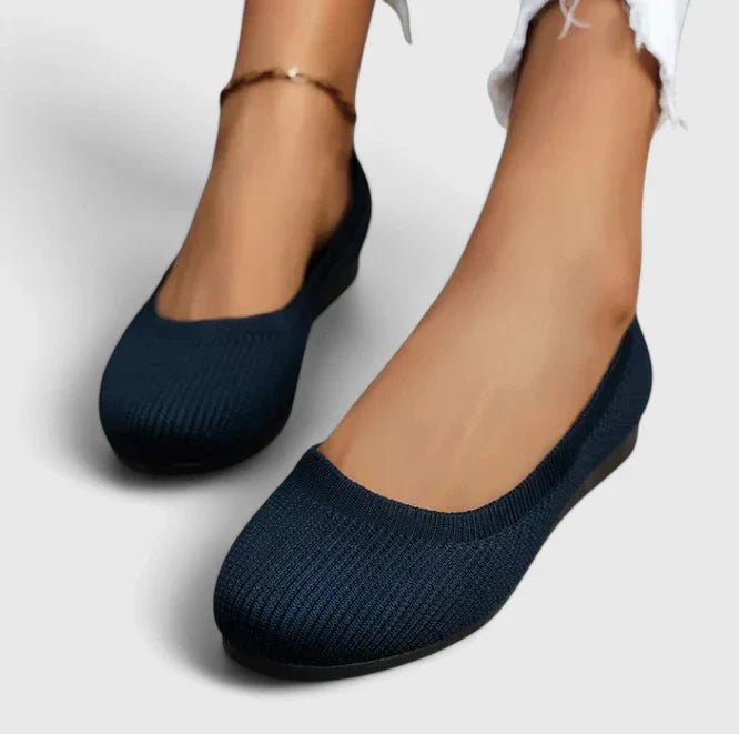 Posture-Correct Orthopedic Slip-On Shoes - Navy Blue