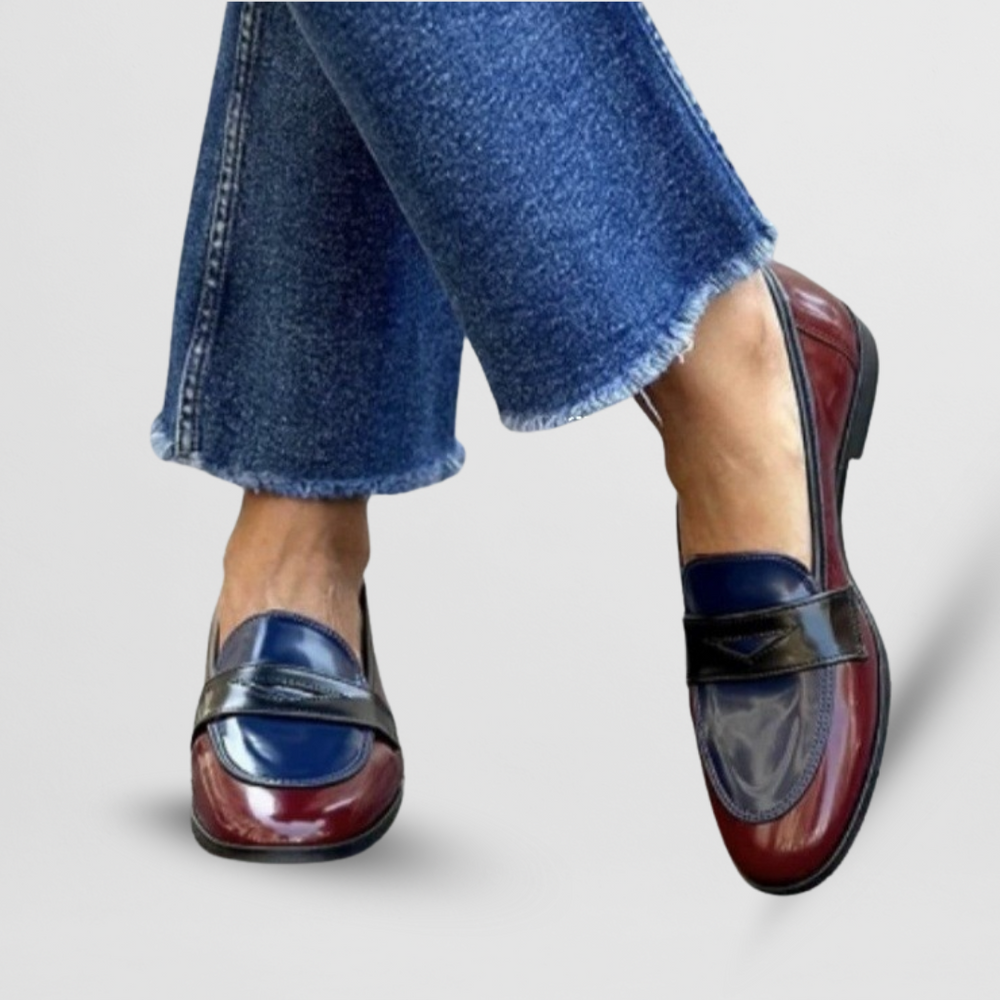 Sleek Chic Loafers - Blue