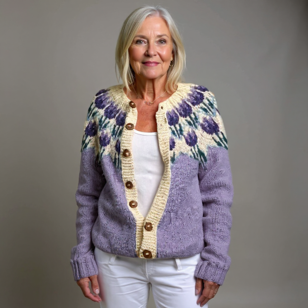 Women's Vintage Icelandic Knit Cardigan - Vintage Icelandic