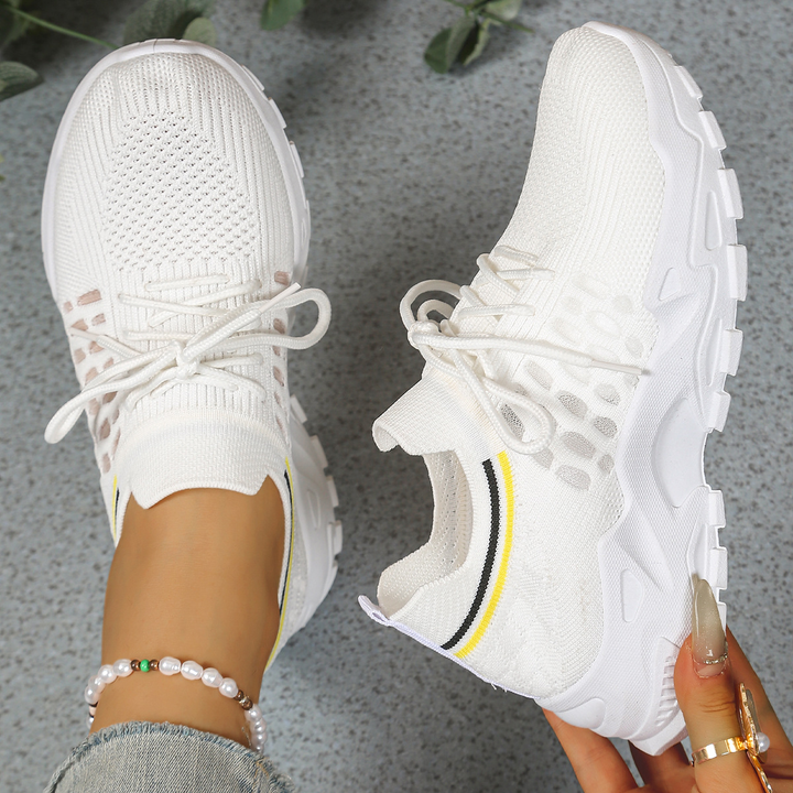 Wide-Toe Orthopedic Sneakers - White
