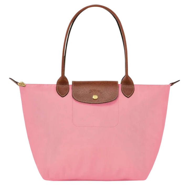 Large foldable canvas tote bag pink