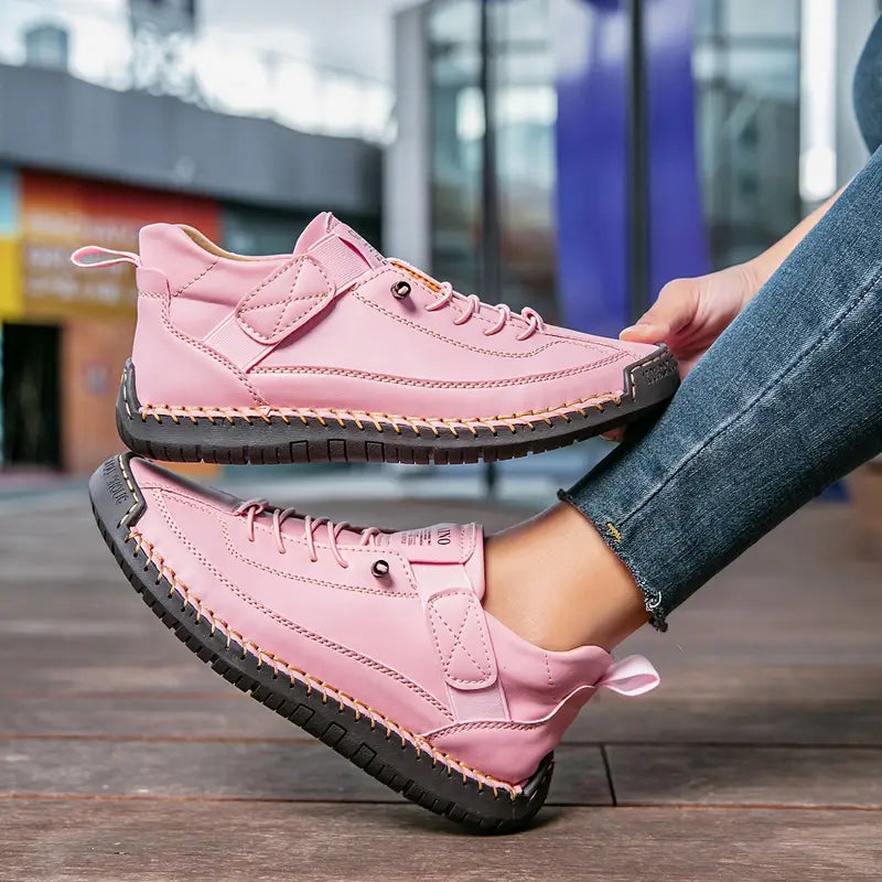 Elastic Slip-On Orthopedic Sneakers - Pink