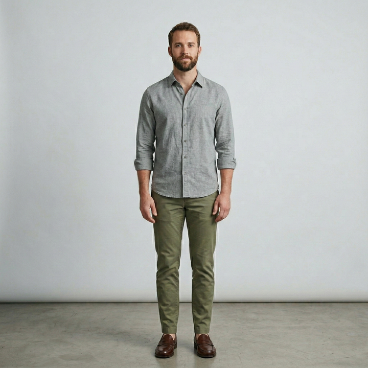 Ethan - Linen Blouse Modern Essential