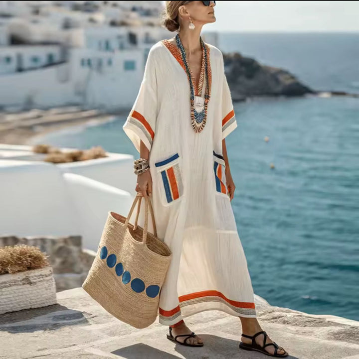 Breezy long summer dress style 6