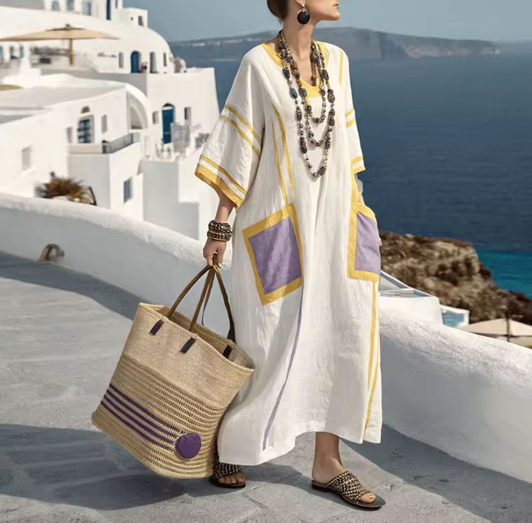 Breezy long summer dress style 4