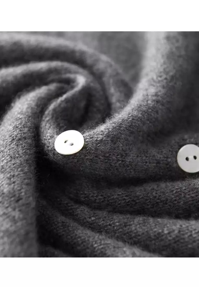 Women's button-detail soft knit sweater, detail