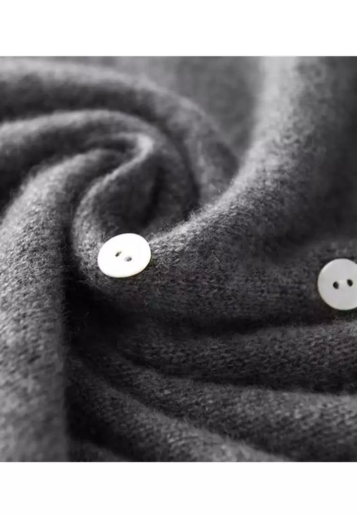Women's button-detail soft knit sweater, detail
