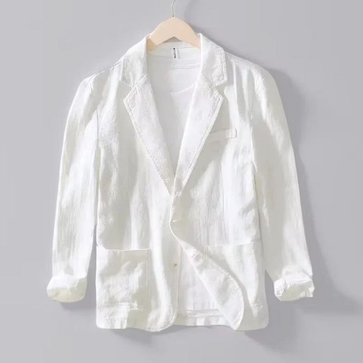 White men's cotton blazer